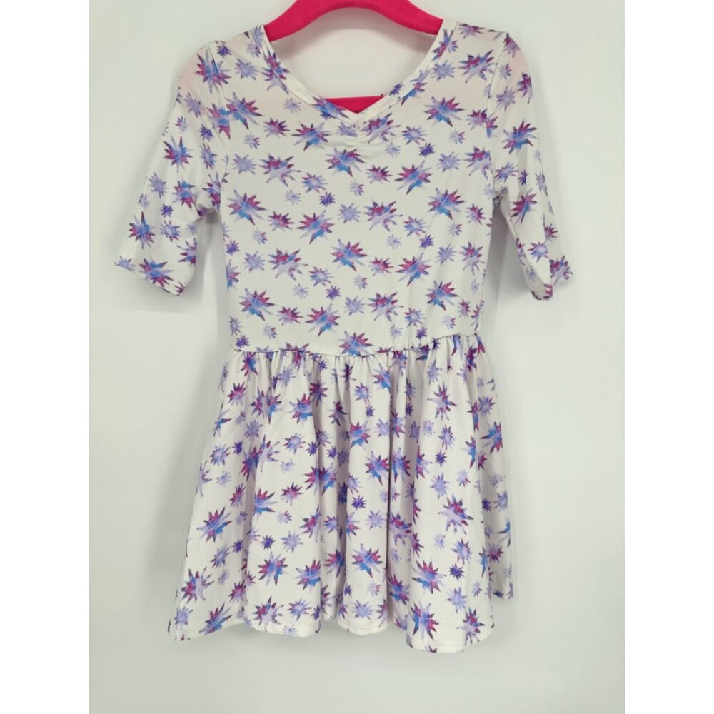 Dotdotsmile Girls Dress Size 2T White with Purple New With Tags